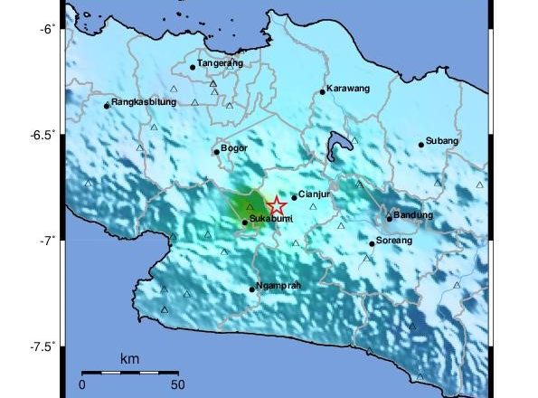 Siang Tadi, Cianjur Kembali Diguncang Gempa dengan Kekuatan Magnitude 4.0