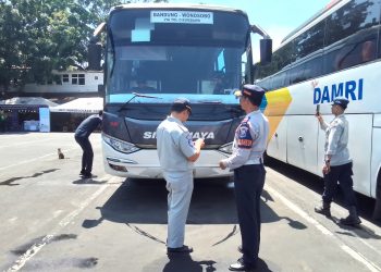 Terminal Cicaheum Periksa 27 Armada Mudik, Semua Lolos Uji Kelayakan