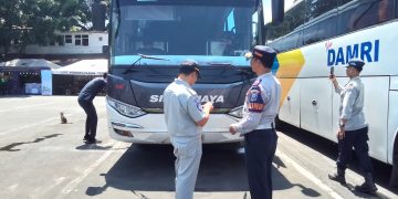 Terminal Cicaheum Periksa 27 Armada Mudik, Semua Lolos Uji Kelayakan