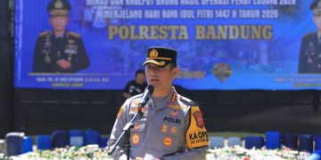 Polresta Bandung Musnahkan 14.999 Botol Miras Hasil Ops Pekat Lodaya 2026